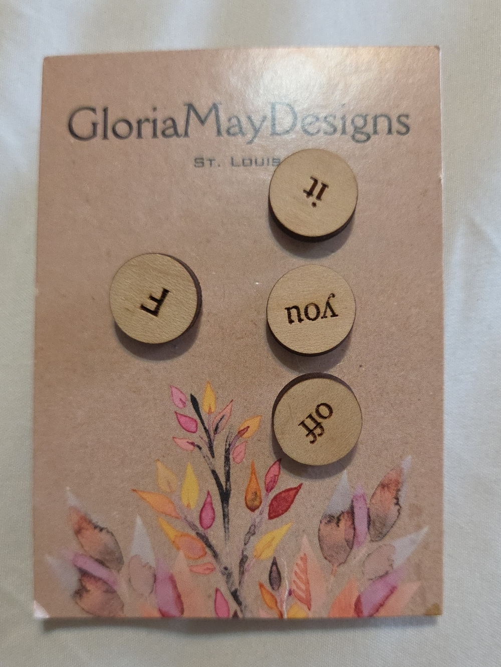 F IT Wooden Earring Set